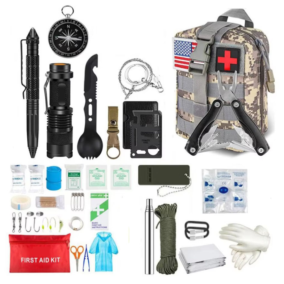 Camping Cooking Set With Bag - Survival Apteczka Survival Pełny zestaw Molle