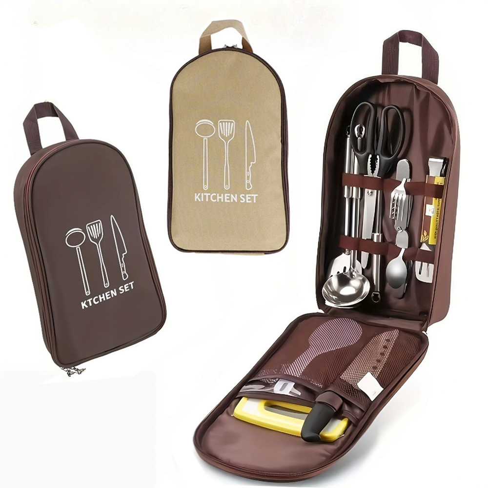 Camping Cooking Utensil Bag - Przenośna torba kuchenna na zewnątrz, torba