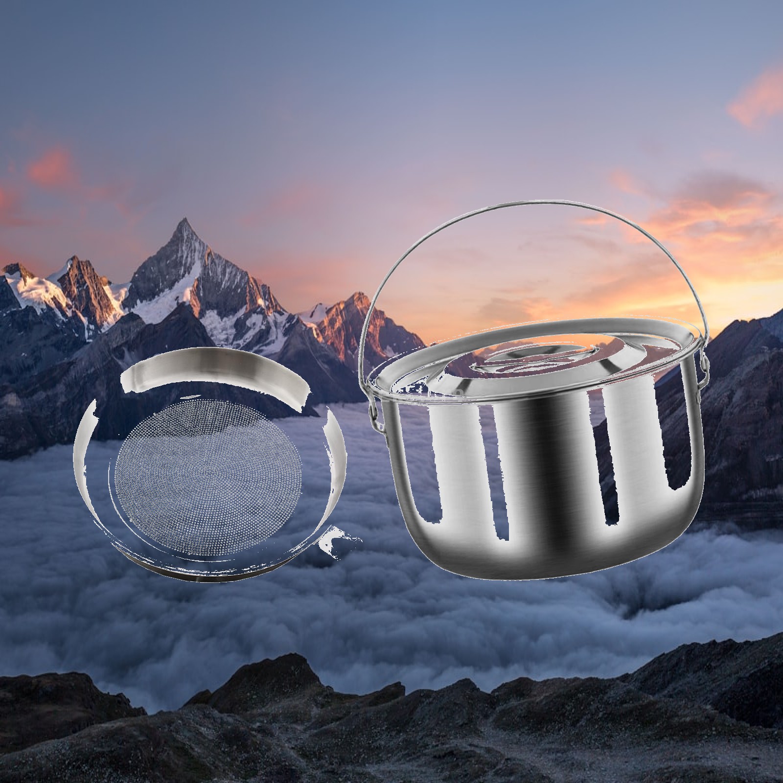 Camping Cooking Oil Container - Pojemnik na olej, garnek kempingowy z