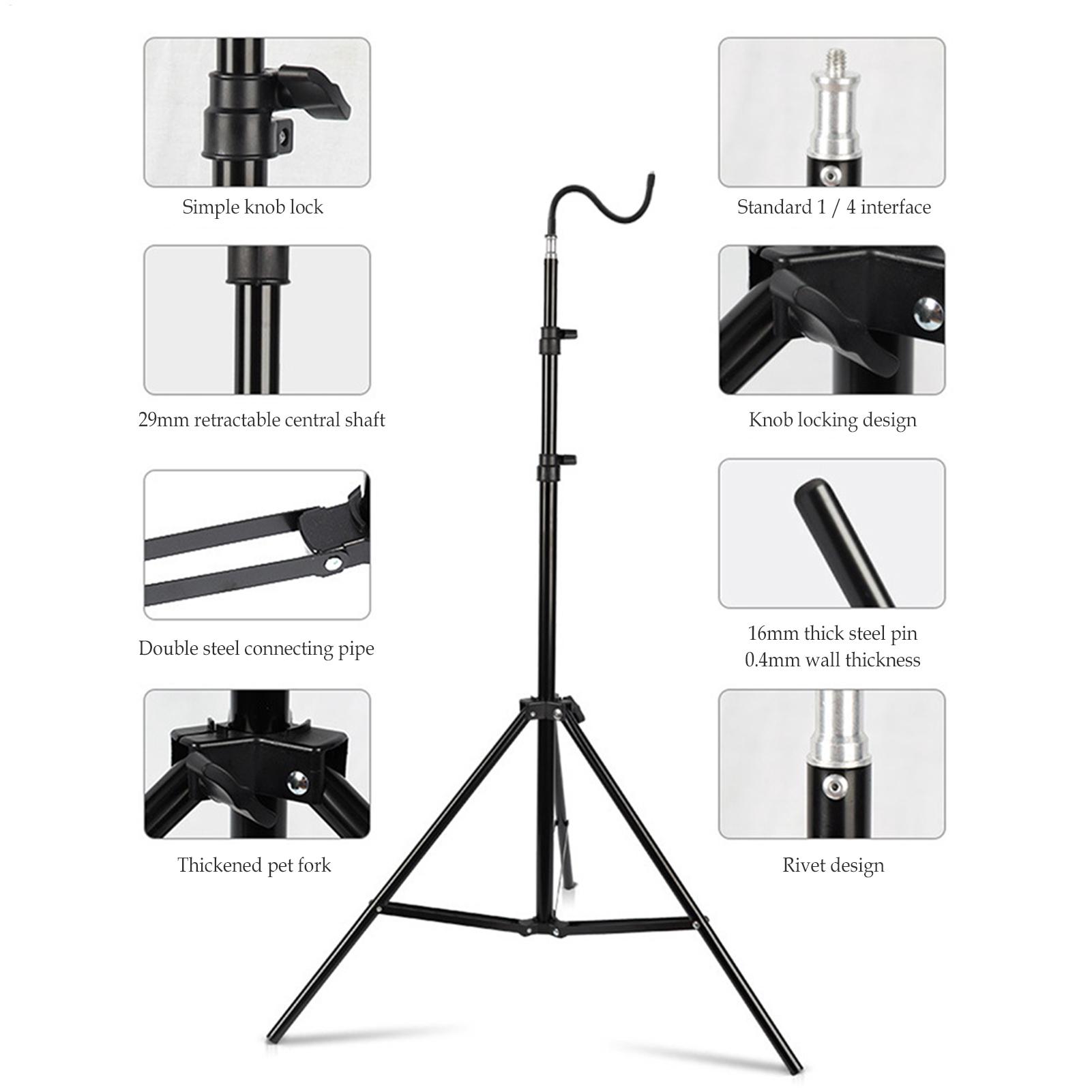 Camping Cooking Tripod - Stojak na lampę kempingową 2m, składany,