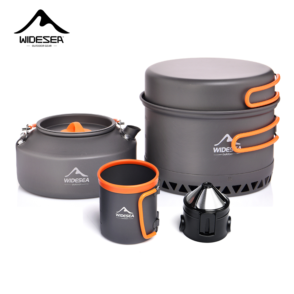 Camping Cooking Sets - Zestaw naczyń kempingowych, naczynia turystyczne, garnki,