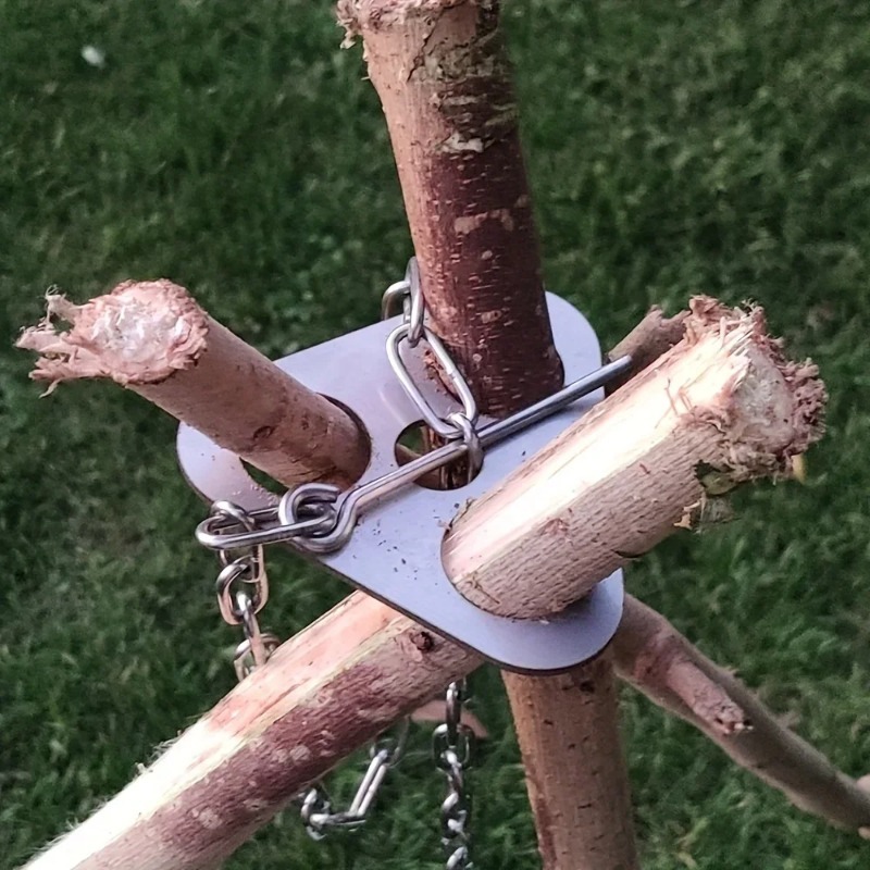 Camping Cooking Tripod - Przenośny, rozkładany stojak trójnożny do grillowania
