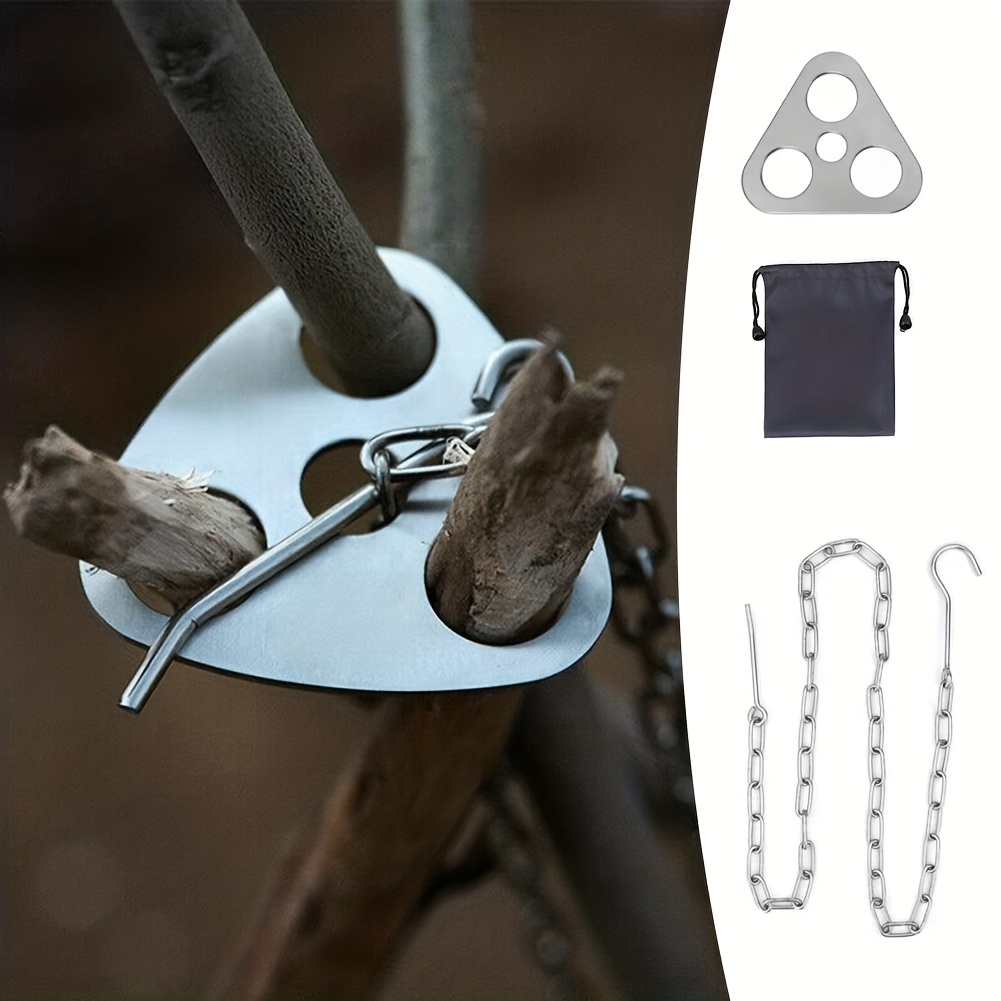 Camping Cooking Tripod - Przenośny, odłączany statyw do grillowania na