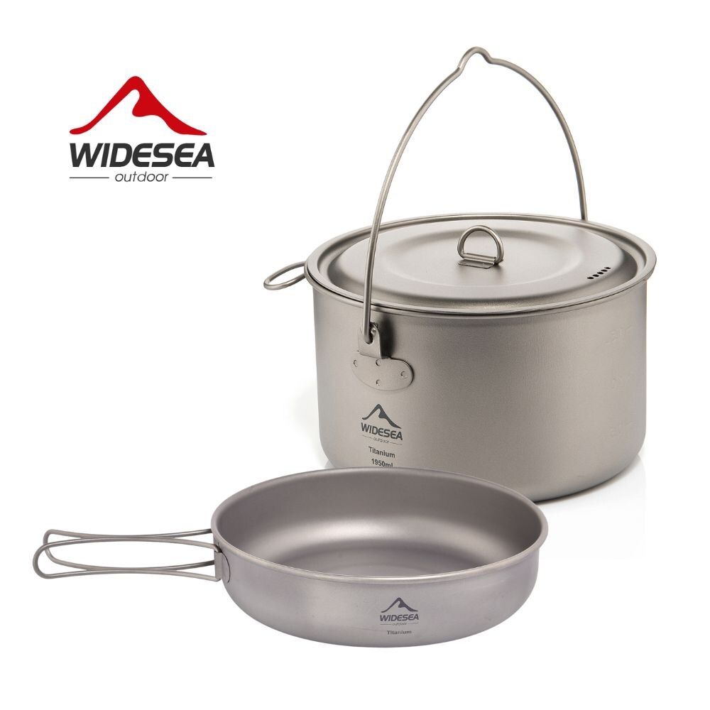Camping Cooking Cylinder - Widesea Camping zastawa stołowa tytanowy zestaw