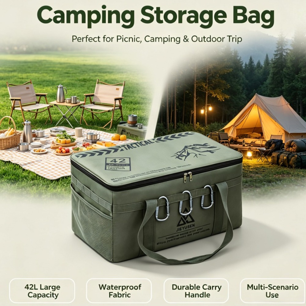 Camping Cooking Rack - 30/42L Składany Przenośny Zestaw Naczyń Piknikowych