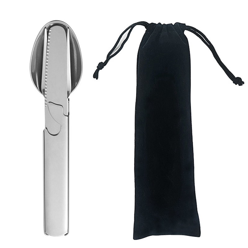Camping Cooking Bundle - 4 szt./zestaw Przenośny Zestaw Sztućców ze