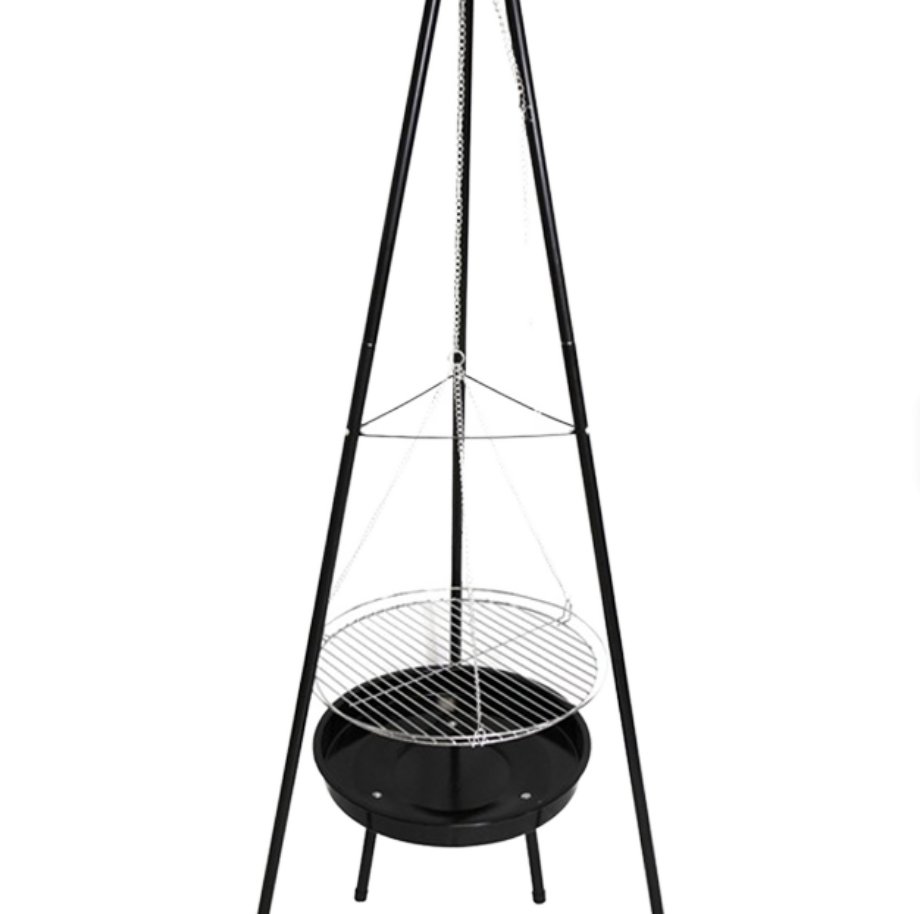 Camping Cooking Tripod - Wytrzymały grill wiszący na trójnogu z