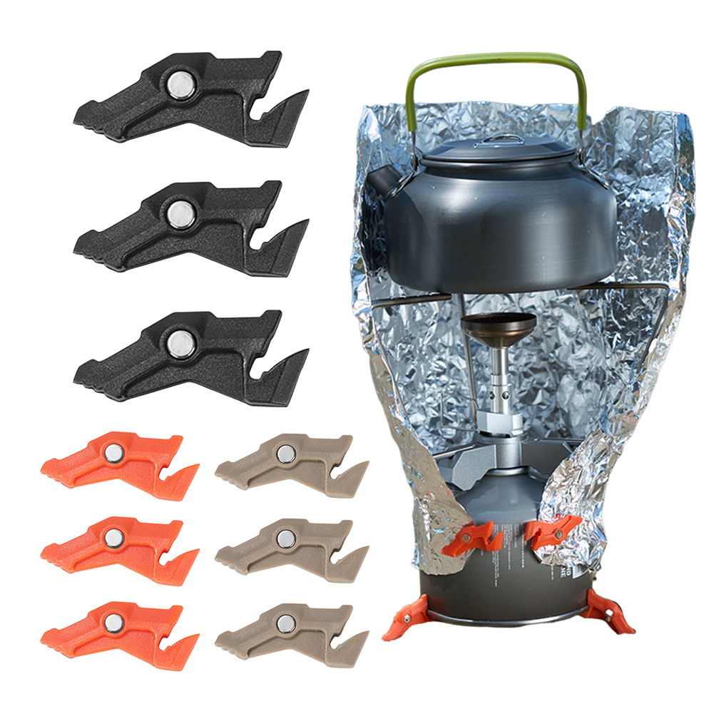 Camping Cooking Tripod - Magnetyczny statyw, uchwyt na butlę gazową,