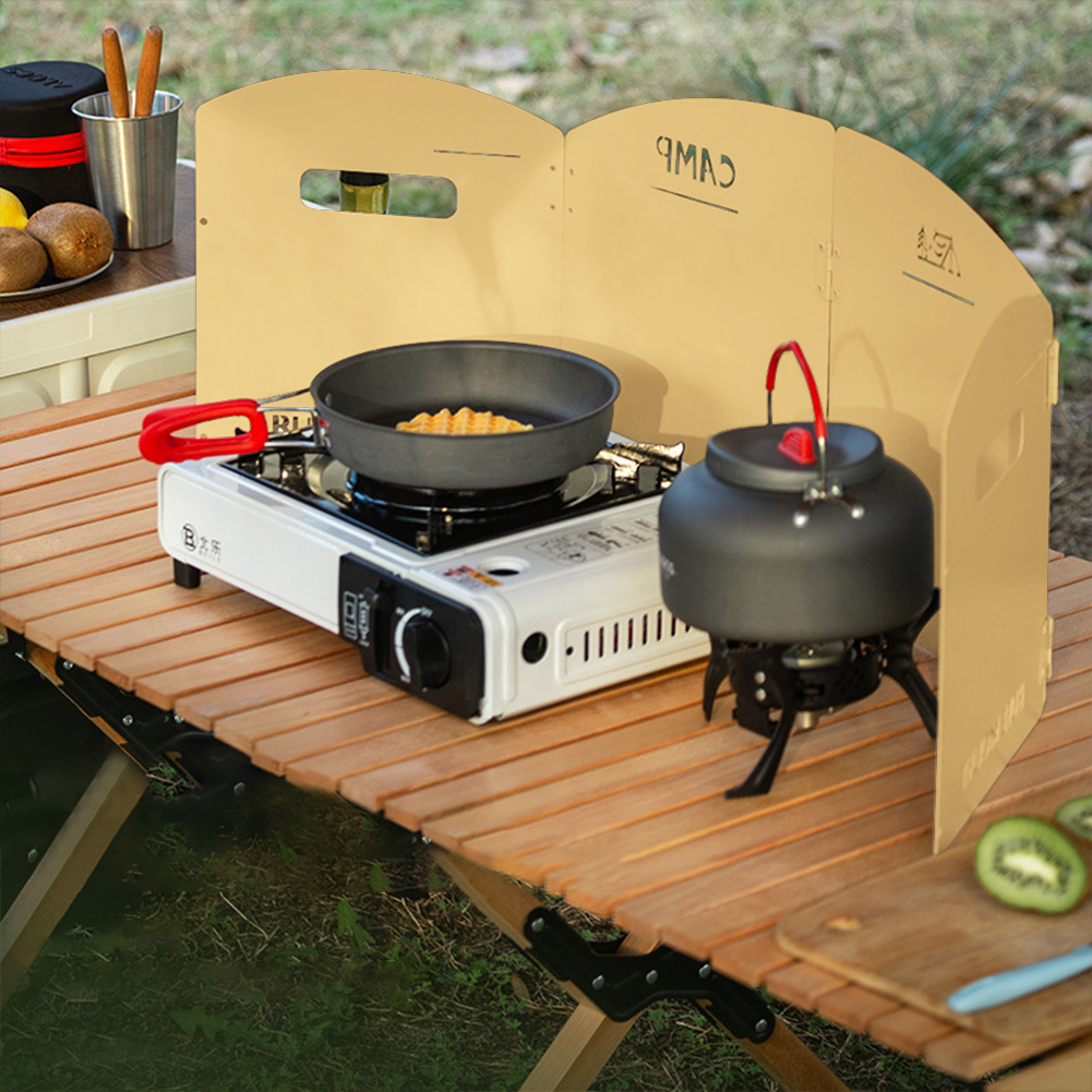 Camping Cooking Fuel - Składana Osłona Przeciwwietrzna Kuchenki Gazowej Kempingowej