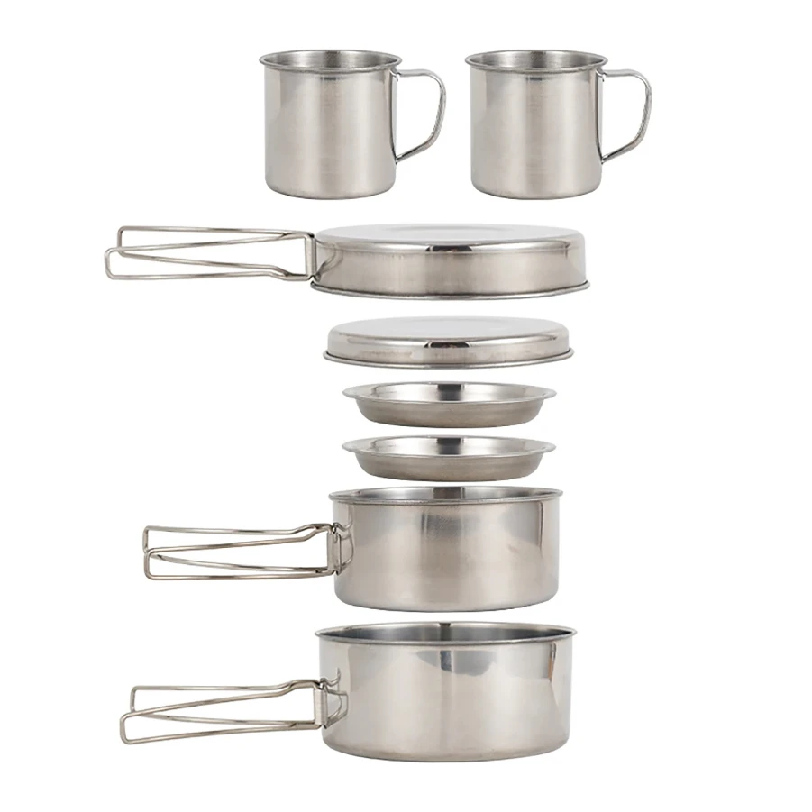 8-częściowy zestaw naczyń kemp – Camping Cooking Plate recenzja i cena