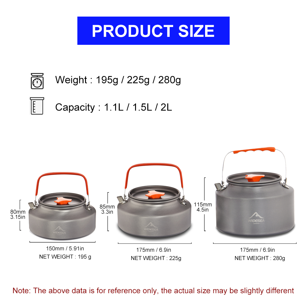Veduea 1.1L 2L1.5L Camping cza – Camping Cooking System recenzja i cena
