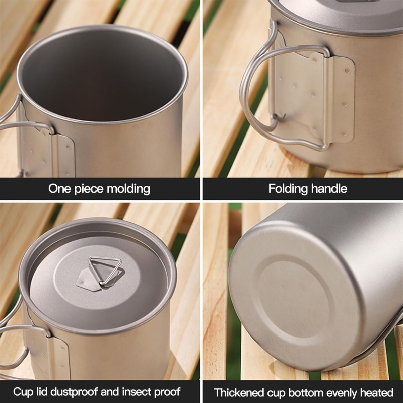 Tytanowy kubek kempingowy ze s – Camping Cooking Rack recenzja i cena