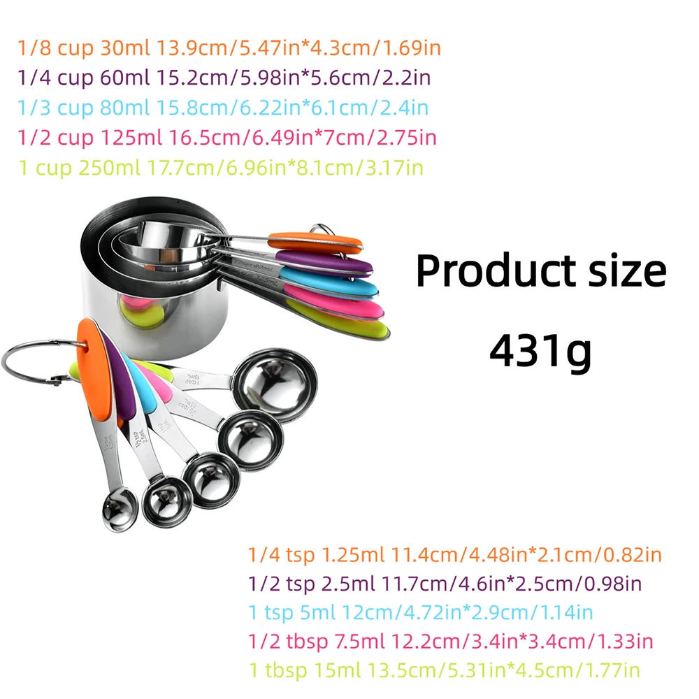 5/10 sztuk zestaw kubków i łyż – Camping Cooking Tool Set recenzja i cena