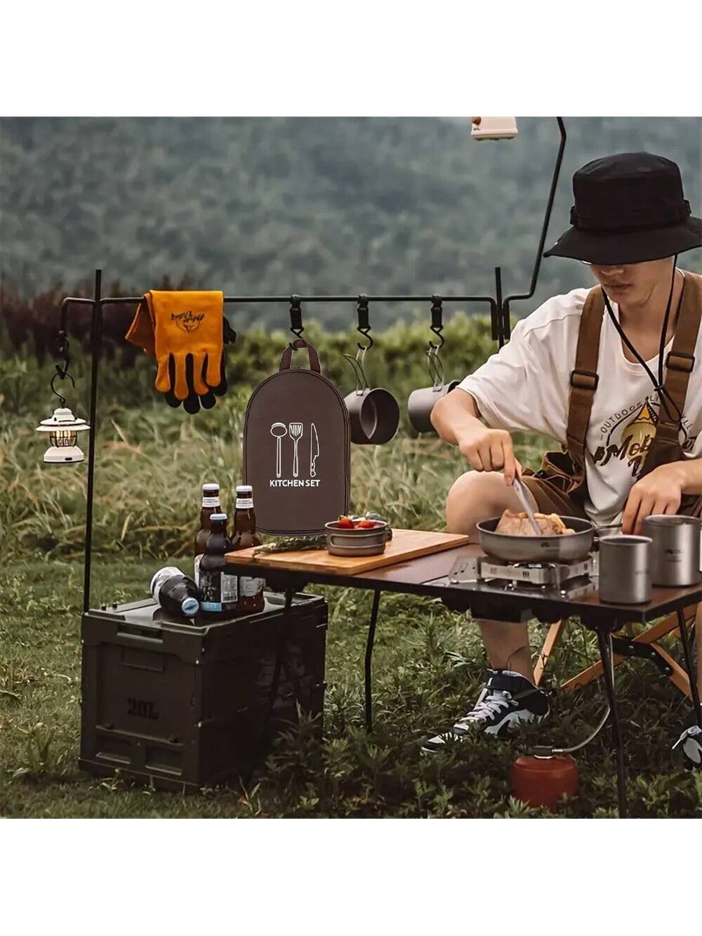 Outdoor Camping Cookware Stora – Camping Cooking Utensil Bag recenzja i cena
