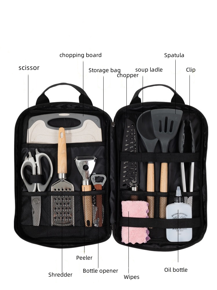 Zestaw akcesoriów do gotowania – Camping Cooking Utensil Bag recenzja i cena