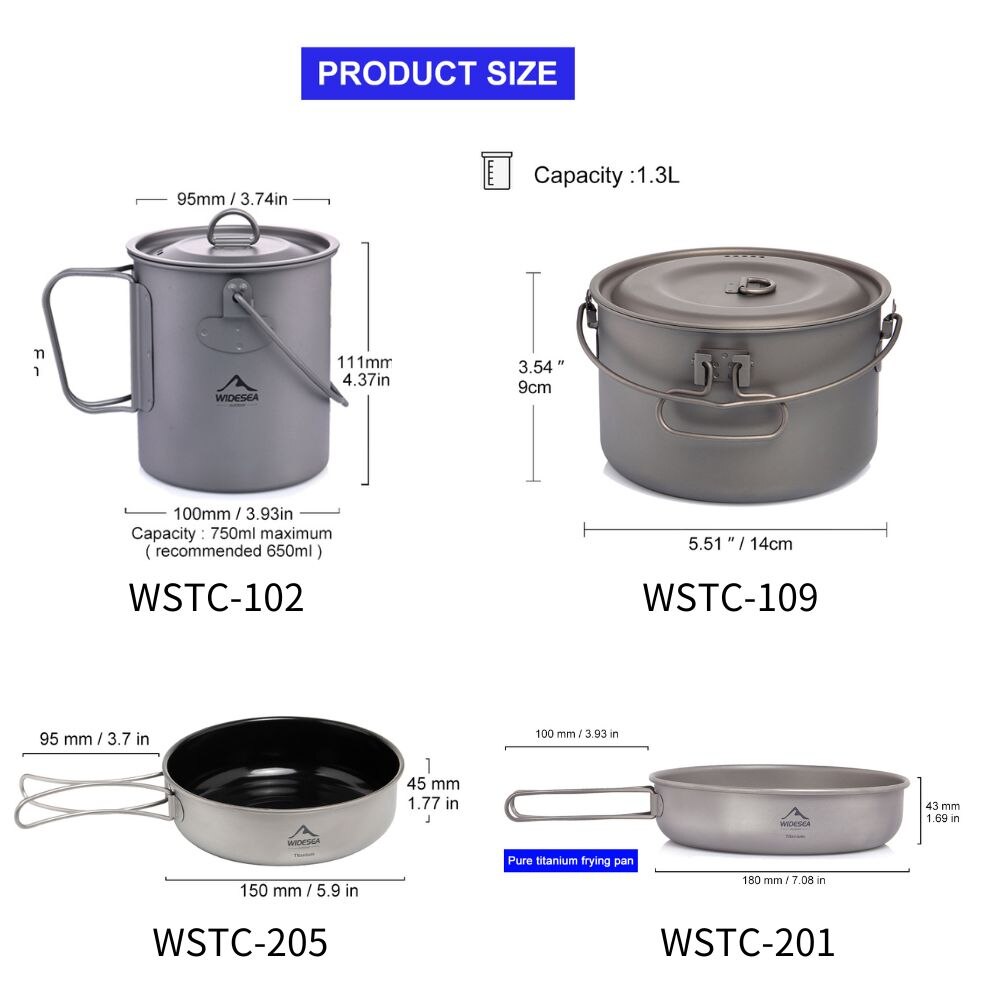Widesea Camping zastawa stołow – Camping Cooking Cylinder recenzja i cena