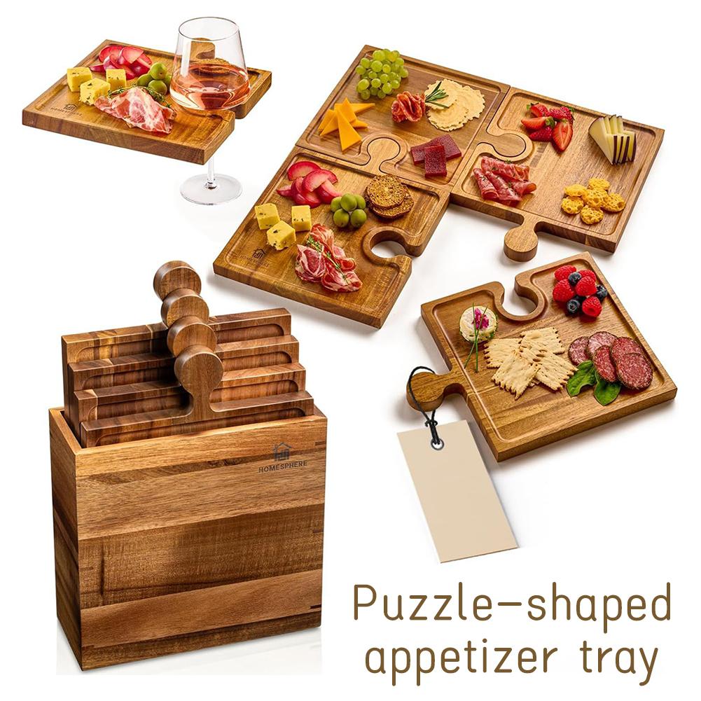 Drewniana taca na przekąski w  – Camping Cooking Tool Set recenzja i cena