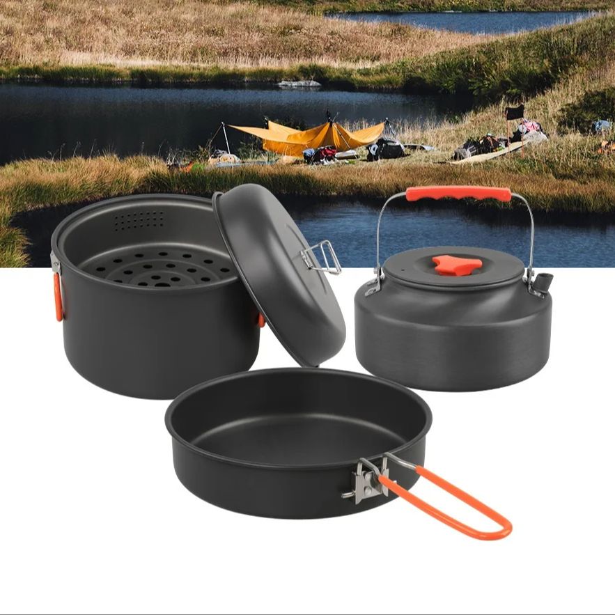 Zestaw naczyń do gotowania na  – Camping Cooking Sets recenzja i cena