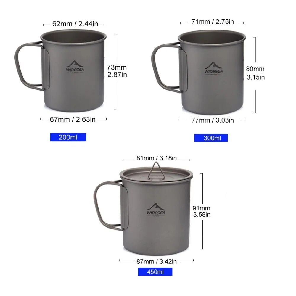 Widesea Camping Kubek Tytanowy – Camping Cooking Bundle recenzja i cena