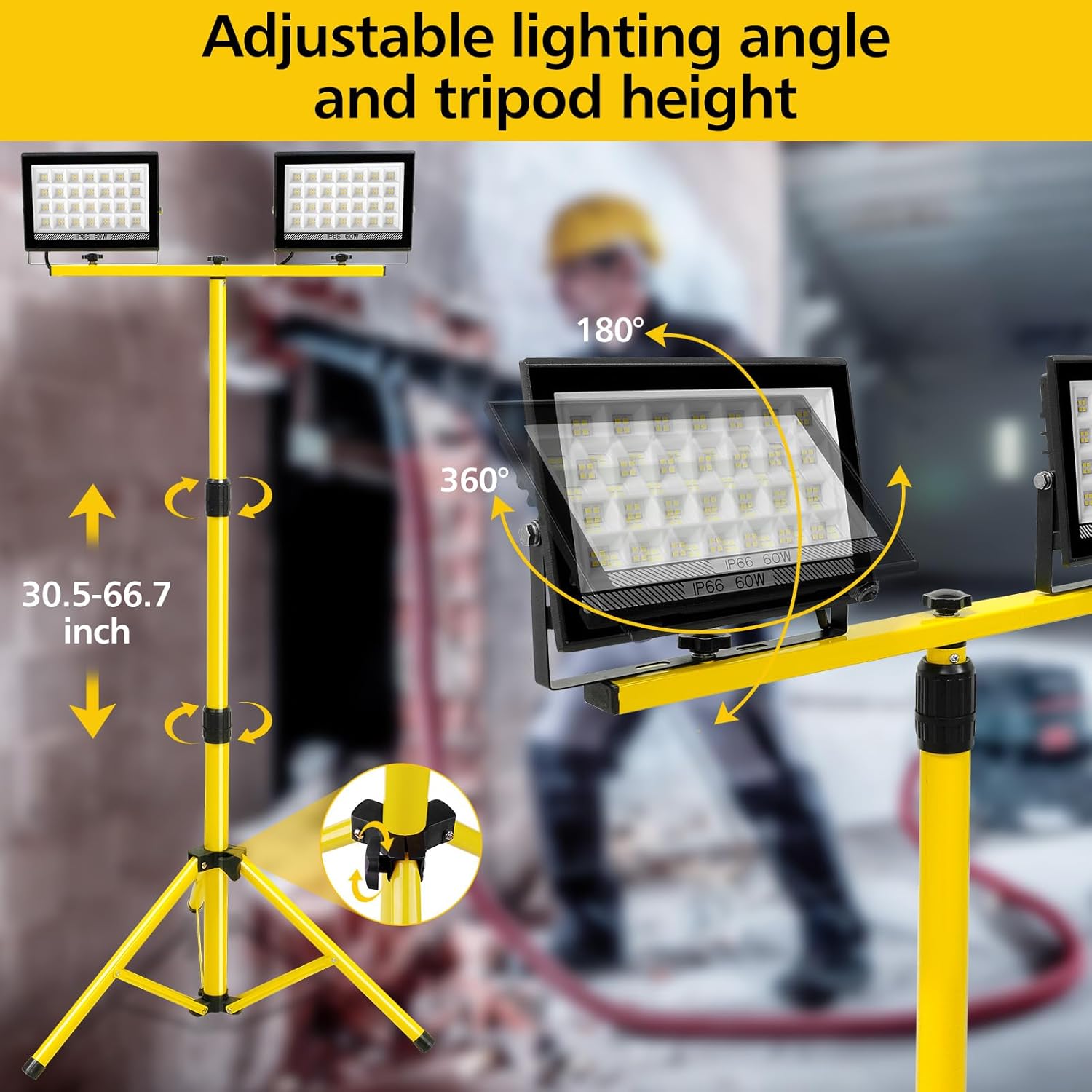 Lampa robocza LED ze statywem, – Camping Cooking Tripod recenzja i cena