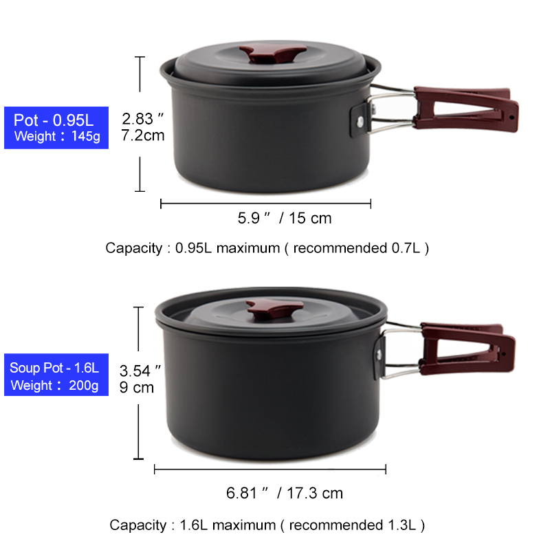 Zestaw garnków biwakowych na z – Camping Cooking Bundle recenzja i cena