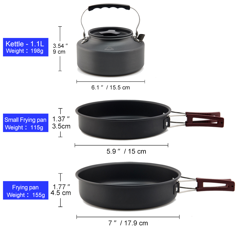 Zestaw garnków biwakowych na z – Camping Cooking Bundle recenzja i cena