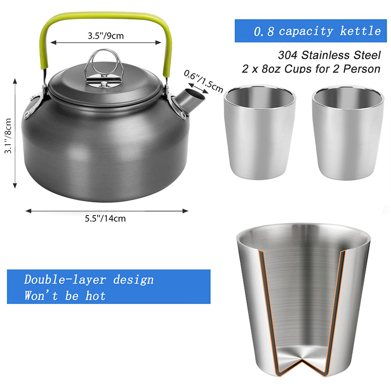 1 Zestaw Naczyń Kempingowych n – Camping Cooking Cup recenzja i cena