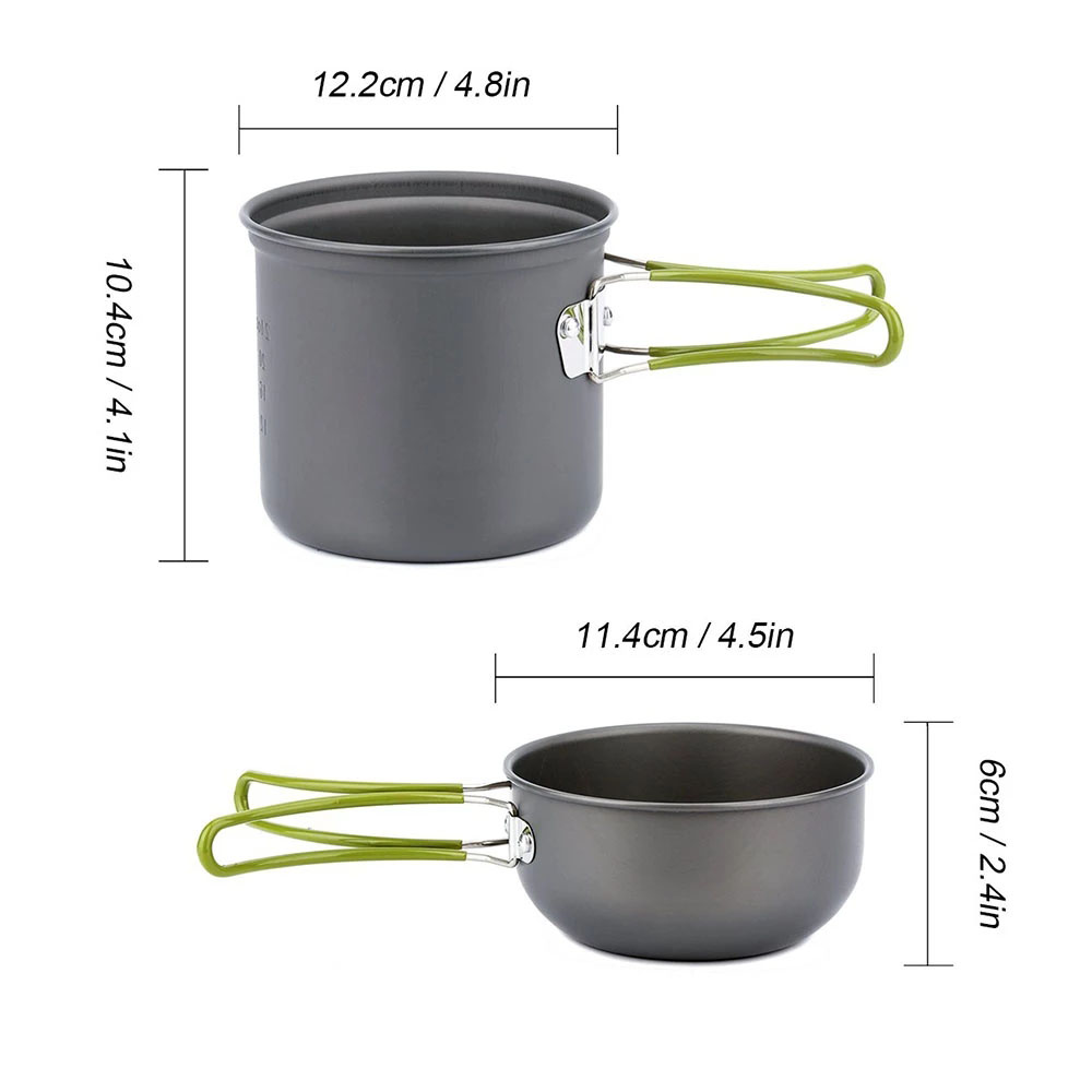 Zestaw naczyń kempingowych z k – Camping Cooking Rack recenzja i cena