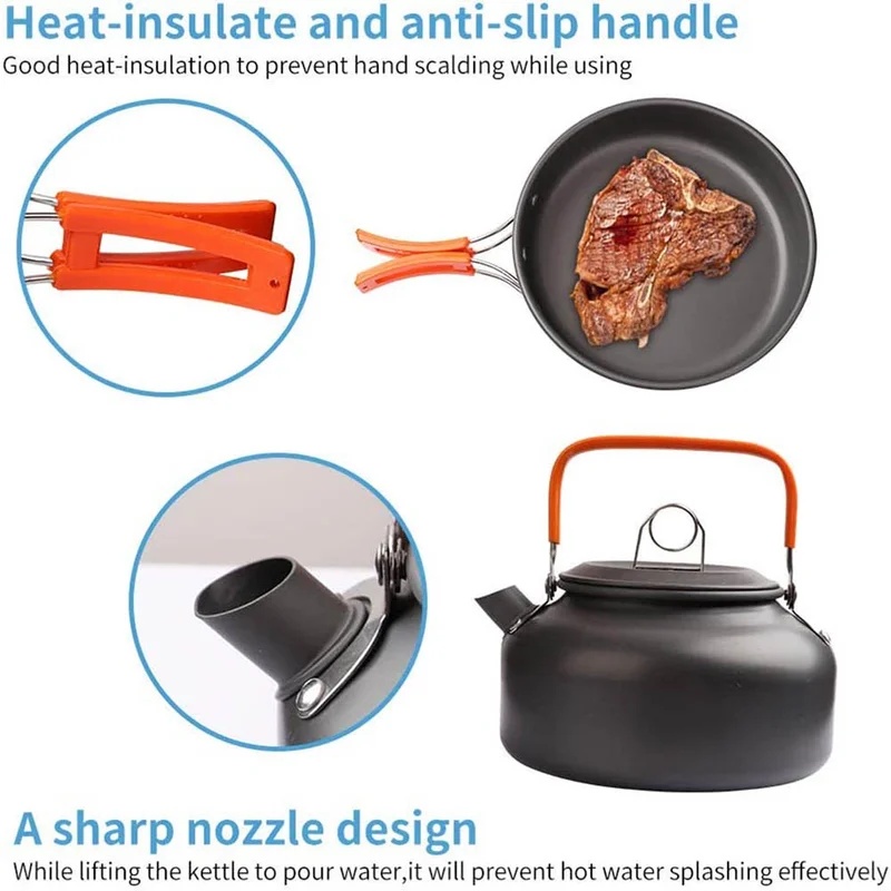 Zestaw do gotowania na kemping – Camping Cooking Set With Bag recenzja i cena